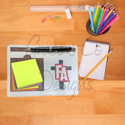 Sticky Note and Pen Holder: Choose design of your choice