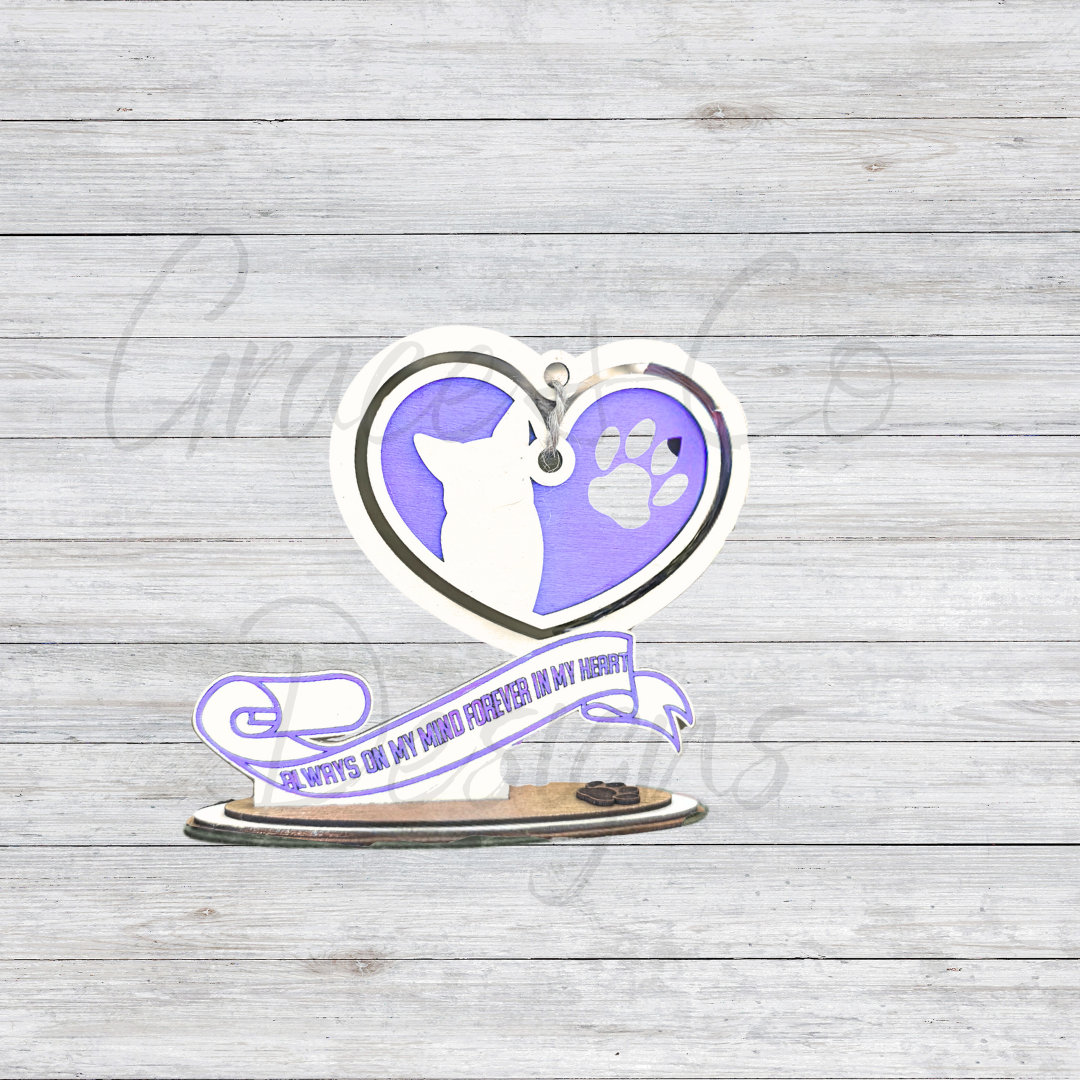 Pet Memorial Keepsake – “Always on My Mind, Forever in My Heart”
