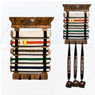 Personalized Child Martial Arts Belt Display