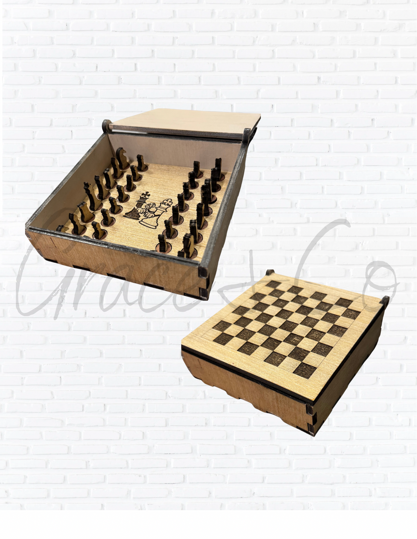 Wooden Chess Box