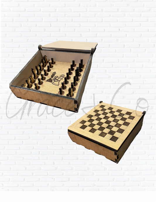 Wooden Chess Box